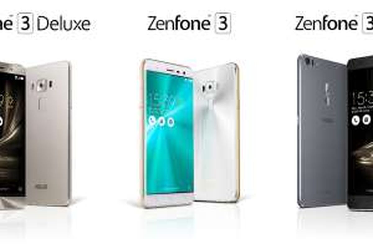 Tiga Android Zenfone baru yang dirilis Asus di 2016.