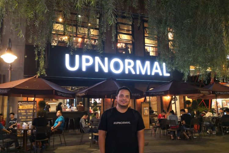 Rex Marindo, the man behind Warunk Upnormal on Bandung, West Java, Sunday, July 22, 2018.