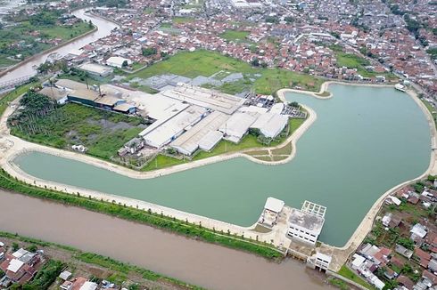 Kawasan Kolam Retensi Cieunteung Dilengkapi 