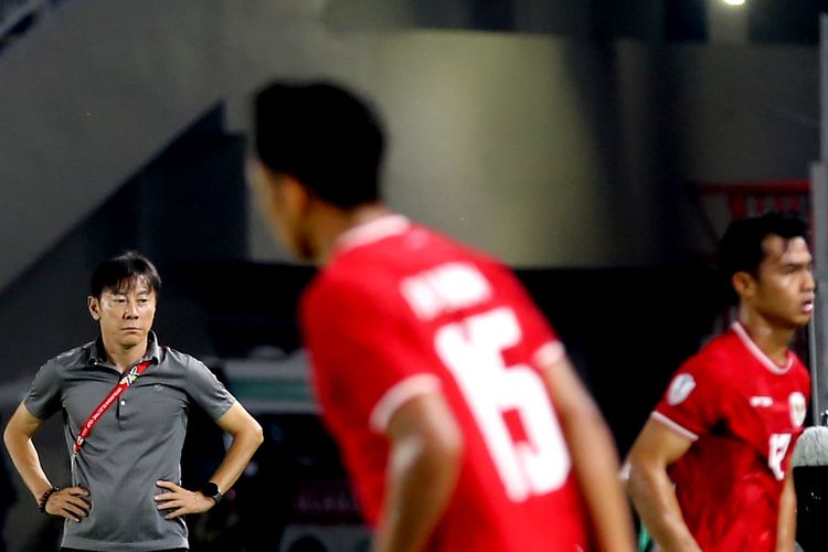 Pelatih timnas Indonesia Shin Tae-yong.