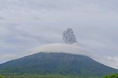 Gunung Ile Lewotolok Kembali Alami Erupsi Sore Ini, Tinggi Kolom Abu 1 Km