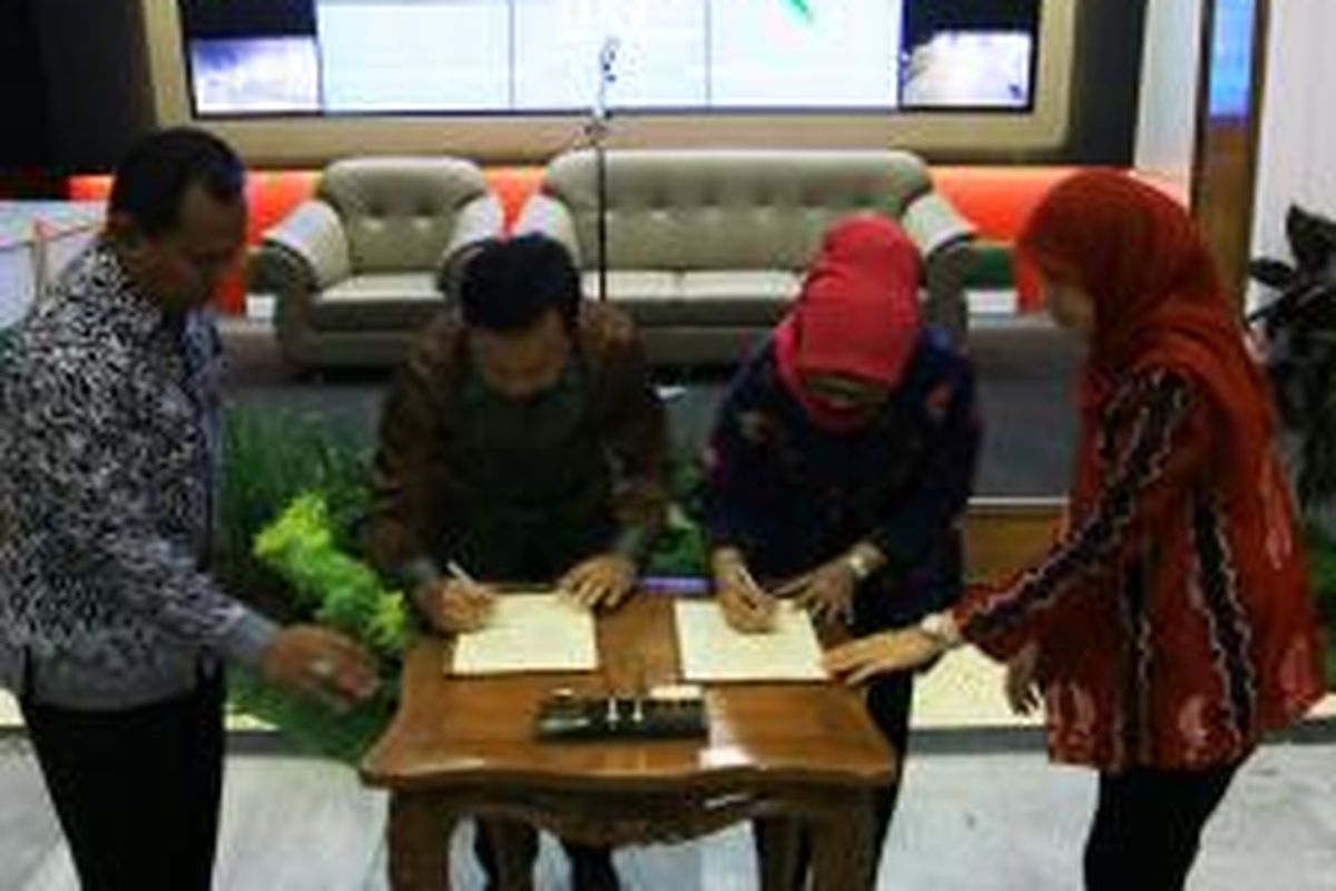 Wali Kota Bogor Bima Arya Sugiarto usai pemaparan rencana pembenahan tata kota Bogor melalui sistem jaringan transportasi terpadu, Bogor Transportation Program, di Bogor Green room, Kamis (11/6/2015).