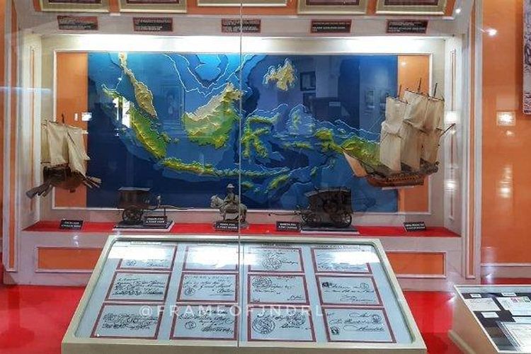 Salah satu area di Museum Perangko Indonesia