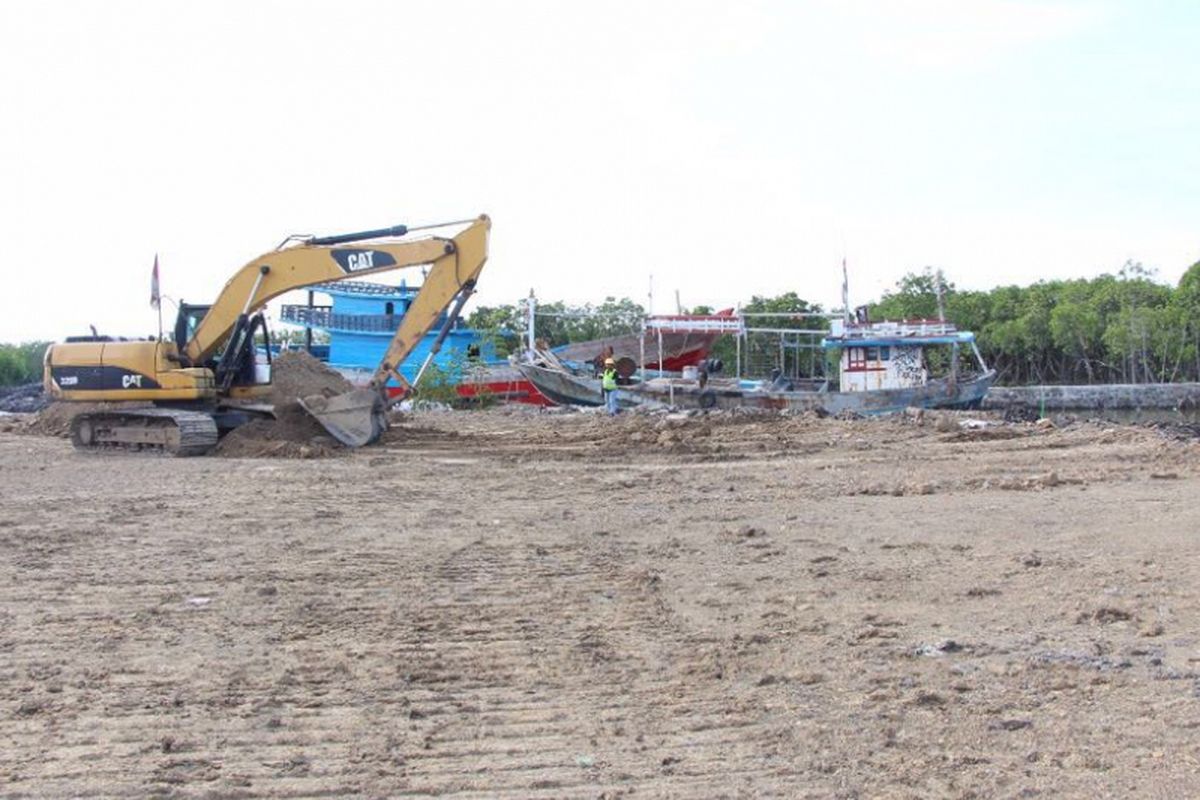 Penataan kampung nelayan Tegalsari oleh Kementerian PUPR.