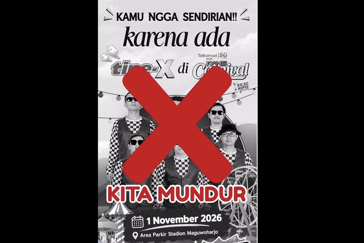 Tipe-X Ikut Mundur dan Batal Tampil di RANS Carnival 