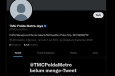 Akun Twitter @TMCPoldaMetro Diretas, Foto Profil dan Semua Twit Hilang