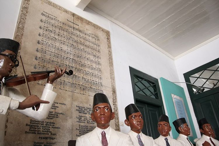 Diorama Kongres Pemuda II di Museum Sumpah Pemuda, Jakarta Pusat. Ini adalah salah satu tempat bersejarah di Jakarta Pusat yang bisa dikunjungi.