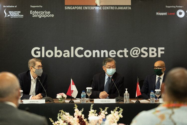 Business Networking Event yang diadakan atas kerjasama antara Keppel Land dan Singapore Enterprise Center (SEC) Jakarta, co-office KLOUD, Gedung International Financial Centre, Jakarta awal pekan ini.
