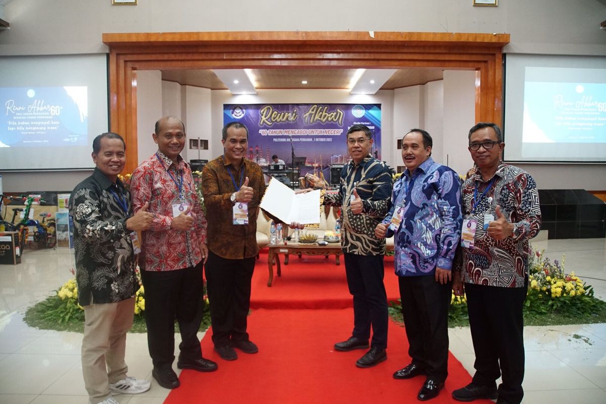 Acara Talk Show ?60 Tahun Mengabdi untuk Negeri dalam Mendukung Pembangunan Perikanan Berkelanjutan? di Kampus Politeknik AUP, Jakarta Selatan (Jaksel), Sabtu (1/10/2022).


