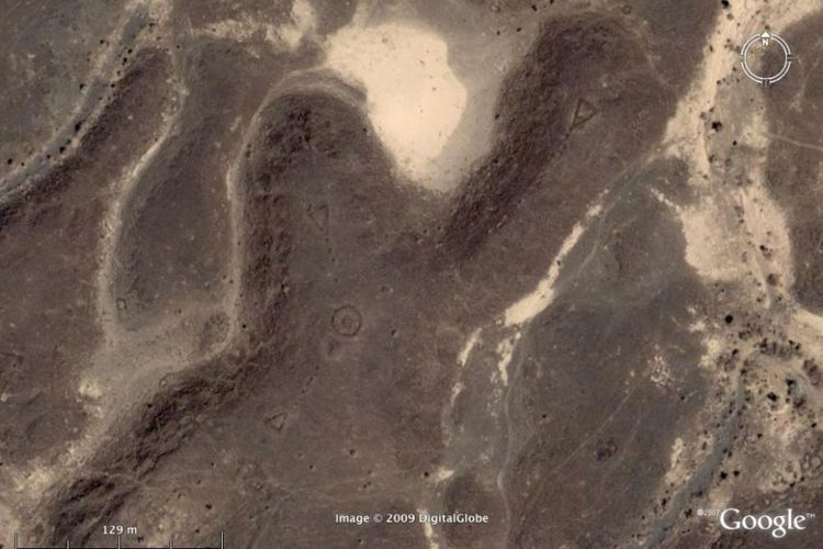 Lingkaran seperti bidikan di Arab Saudi yang tertangkap kamera Google Earth