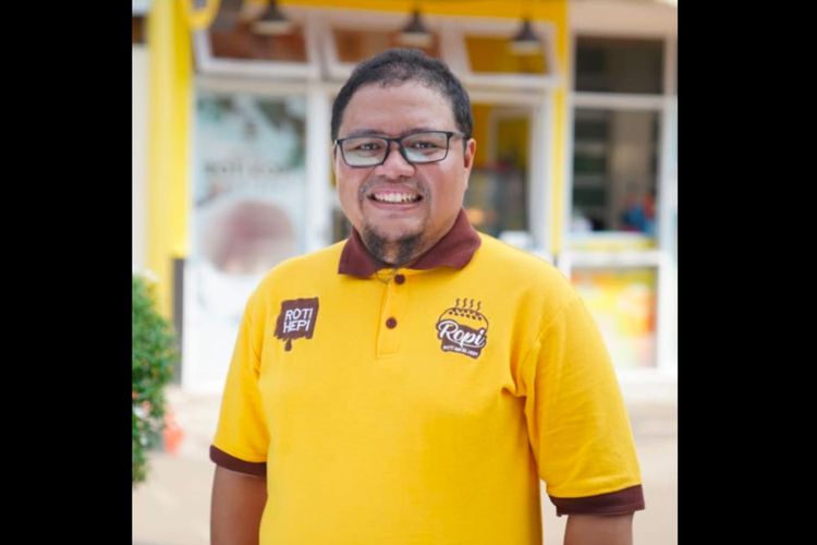 Ahmad Reza, Direktur Roti & Kopi pada Indonesia Licensing Expo di JIExpo, Kemayoran pada Jum'at (13/10/2023).