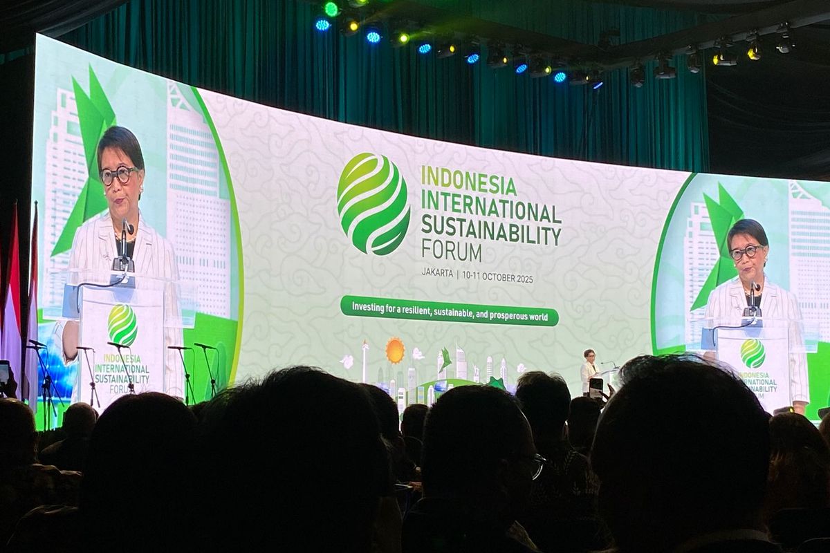 Utusan Khusus Sekretaris Jenderal PBB untuk Urusan Air, dalam IISF, Jakarta Pusat, Jumat (10/10/2025). 