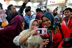 Tiba di Bandara Adisutjipto, Tim Panjat Tebing Indonesia Diserbu Permintaan Selfie