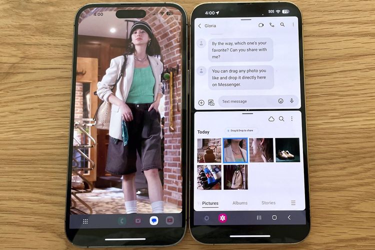 Pengguna iPhone dimungkinkan merasakan pengalaman menjajal layar lebar Galaxy Z Fold 5 leweat aplikasi Try Galaxy