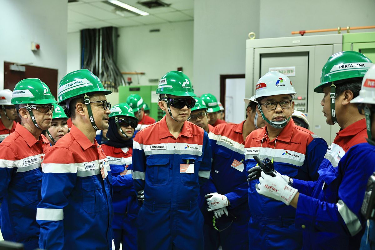 Dewan Komisaris PT Pertamina (Persero) bersama manajemen melakukan kunjungan kerja ke Lapangan Mutiara Central Plant, PT Pertamina Hulu Sanga Sanga (PHSS) di Kutai Kartanegara, Kalimantan Timur, Kamis (24/7/2025).