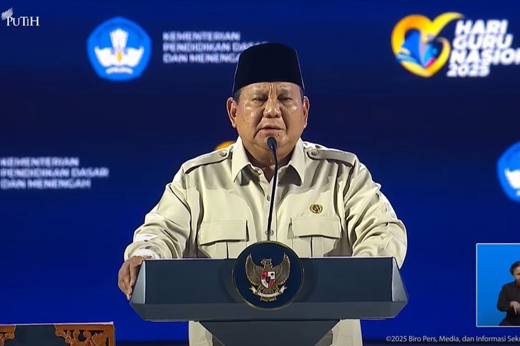 Prabowo Beri Pesan kepada Guru untuk Tegas Hadapi Murid Kurang Ajar