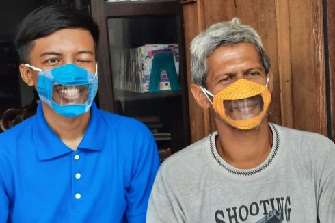Warga Sleman Buat Masker Transparan Agar Penyandang Bisu Tuli Mudah Komunikasi