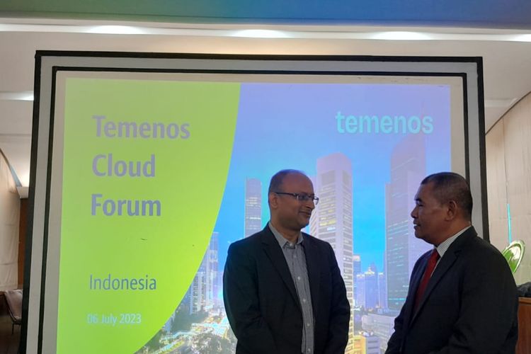 Konferensi pers Temenos Cloud Forum 2023, Kamis (6/7/2023).