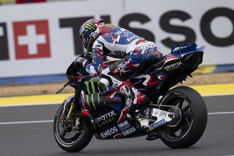 Fabio Quartararo saat berlaga pada MotoGP Perancis 2025