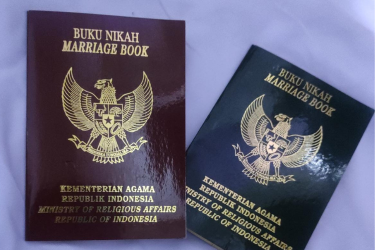 Ilustrasi buku nikah. 