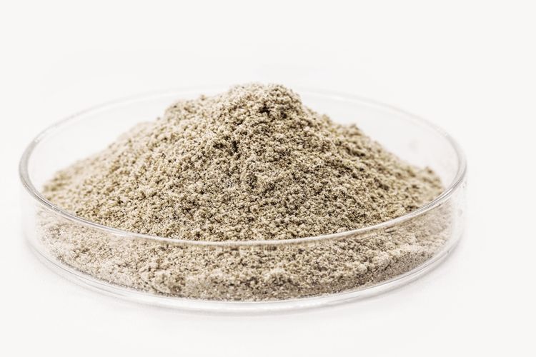 Ilustrasi ZPT auksin bubuk, hormon auksin untuk pertumbuhan tanaman. 