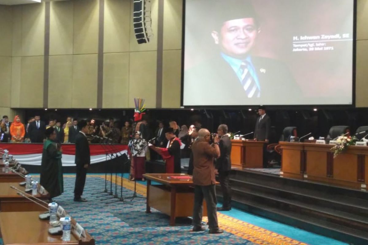 Pelantikan Ichwan Zayadi sebagai wakil ketua DPRD DKI Jakarta menggantikan Abraham Lulung Lunggana. Pelantikan dilangsungkan dalam rapat paripurna yang digelar di Gedung DPRD DKI Jakarta, Jalan Kebon Sirih, Jakarta Pusat, Selasa (27/11/2018).