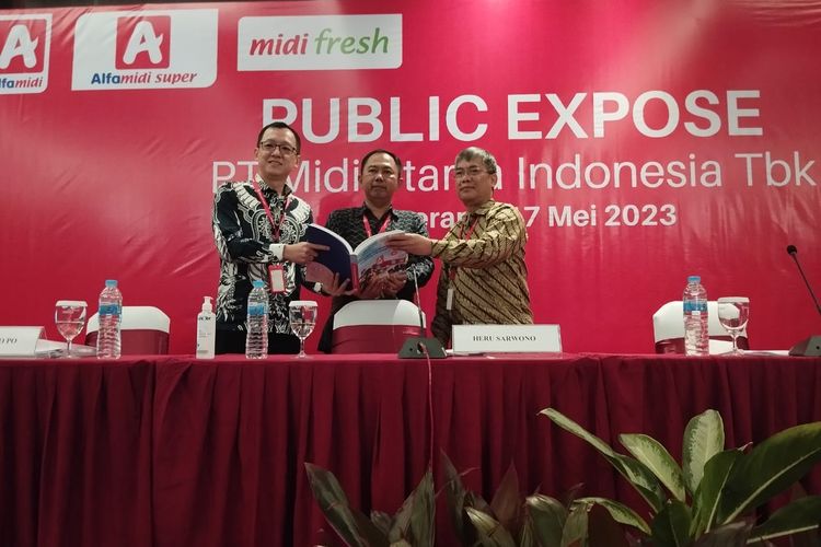 Public Expose PT Midi Utama Indonesia Tbk (MIDI) di Tangerang, Rabu (17/5/2023)