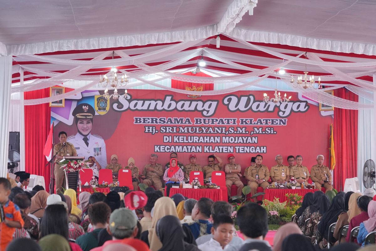 Kegiatan Sambang Warga di Mojayan yang dilakukan Pemkab Klaten. 