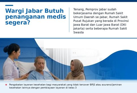 86 Rumah Sakit Perkuat Perlindungan Kesehatan Masyarakat Jabar, Cek Daftarnya