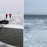 Bongkahan Es Besar Pecah di Danau Minnesota dengan 200 Pemancing di Atasnya