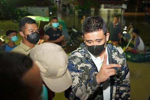 Beberapa Titik di Medan Dilanda Banjir, Bobby Pastikan Warga Terdampak Tak Kekurangan Pangan