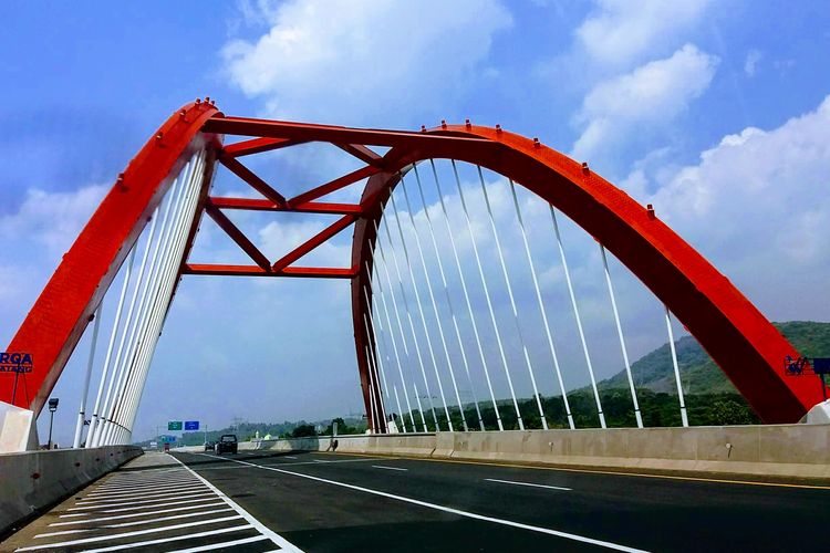 Jembatan Kalikuto di Jalan Tol Batang-Semarang, Jawa Tengah, Kamis (23/5/2019).