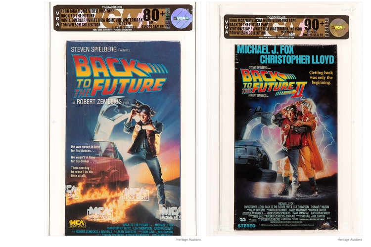 Salinan VHS film klasik perjalanan waktu tahun 1980-an Back To The Future telah terjual seharga 75.000 dollar AS atau sekitar Rp 1,1 miliar di sebuah acara lelang.