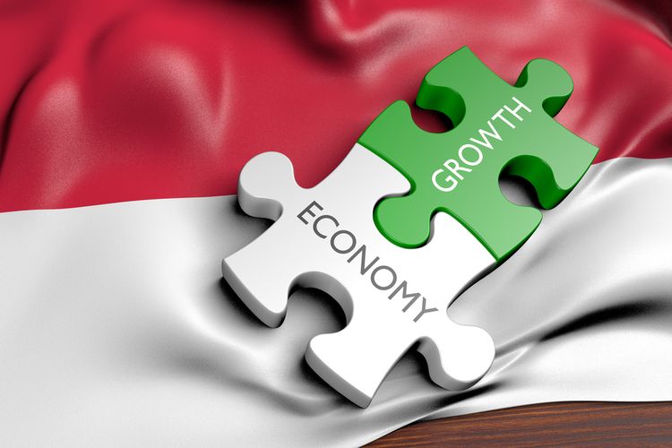 Ilustrasi perekonomian Indonesia.