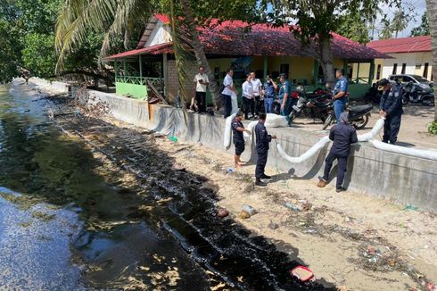 Tumpahan Minyak Kotori Pantai di Batam, Diselidiki Polisi