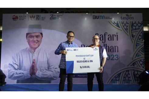 Taspen Gelar Bazar Sembako Murah dan Mudik Gratis lewat Safari Ramadhan BUMN 2023