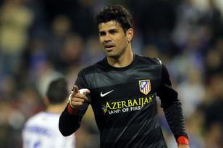 Striker Atletico Madrid, Diego Costa.