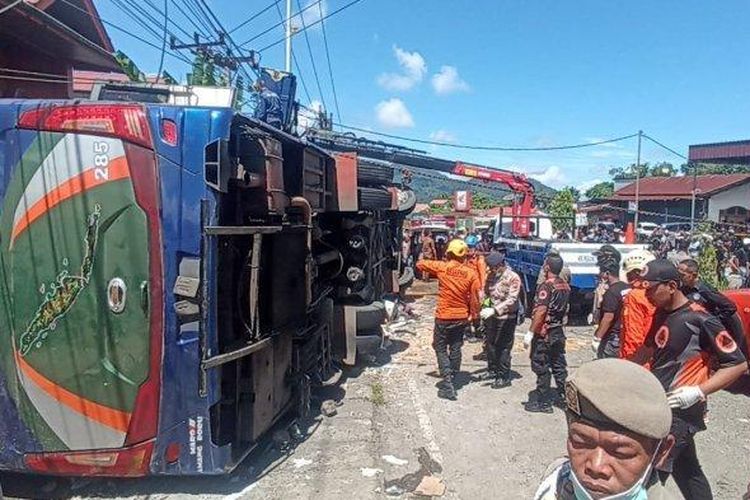 Kronologi Kecelakaan Bus ALS Hari Ini di Padang Panjang, 12 Orang Tewas