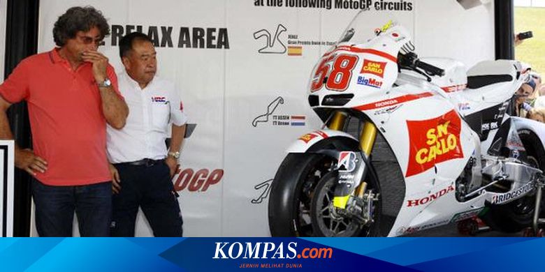 Honda Serahkan Motor RC212V kepada Ayah Simoncelli
