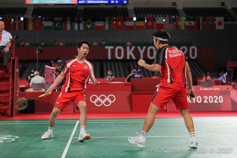 Marcus dan Hendra soal Lawan Perempat Final Olimpiade Tokyo: Sama Saja, Semua Berat