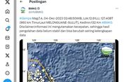 Gempa M 7,4 Terjadi di Melonguane, Sulawesi Utara