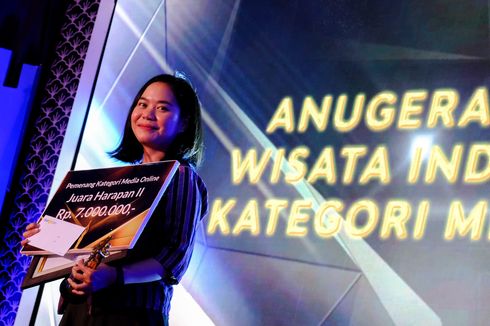 Jurnalis Kompas.com Menerima Penghargaan Anugerah Pewarta Wisata Indonesia 2019