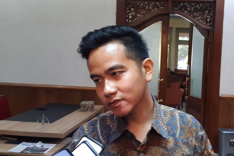 Wali Kota Solo Gibran Rakabuming Raka di Solo, Jawa Tengah, Senin (13/2/2023).
