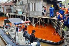 7 Kilometer Kawasan Sungai Mahakam Terdampak Tumpahan Minyak Kelapa Sawit