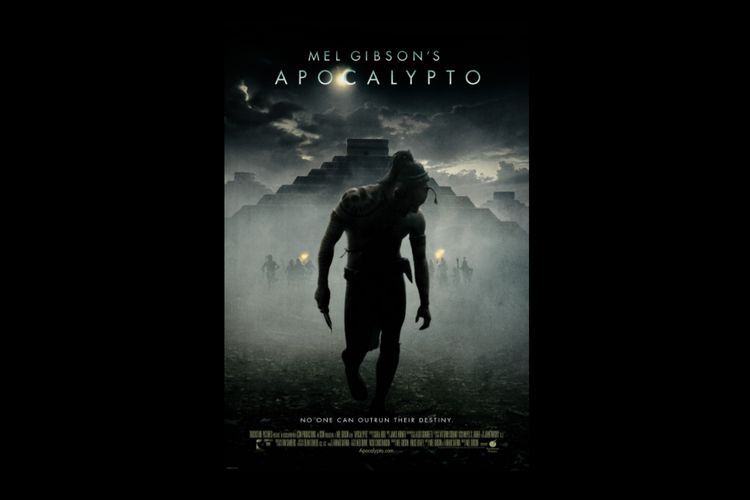 Poster film Apocalypto (2006) oleh Mel Gibson, tayang di Mola TV.