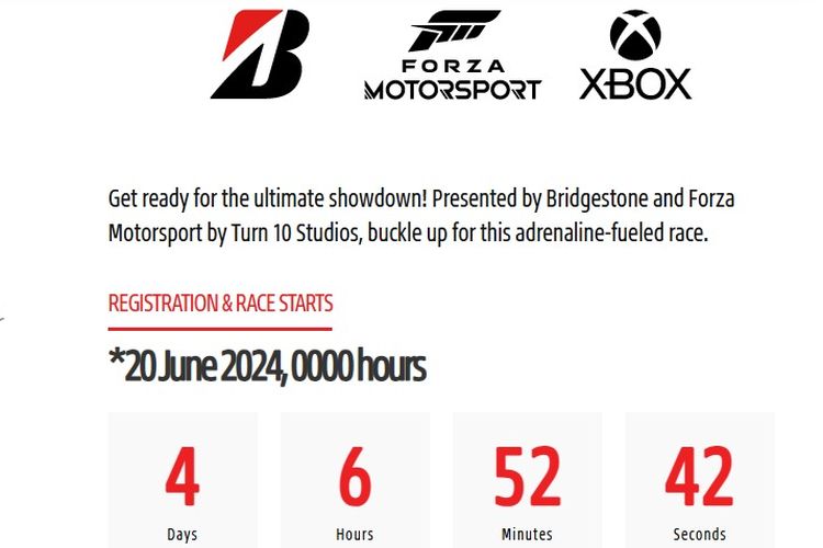 Bridgestone Rivals: Race to the Top, kolaborasi Bridgestone dengan Forza Motorsport