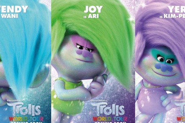 Karakter Red Velvet dalam film Trolls World Tour