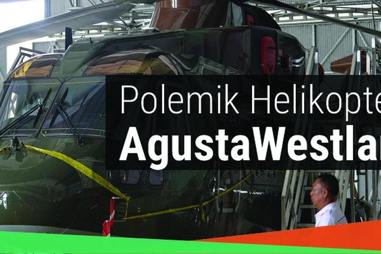 Helikoper AgustaWestland AW101 di Hanggar Skuadron Teknik 021, Lanud Halim Perdanakusuma, Jakarta Timur.