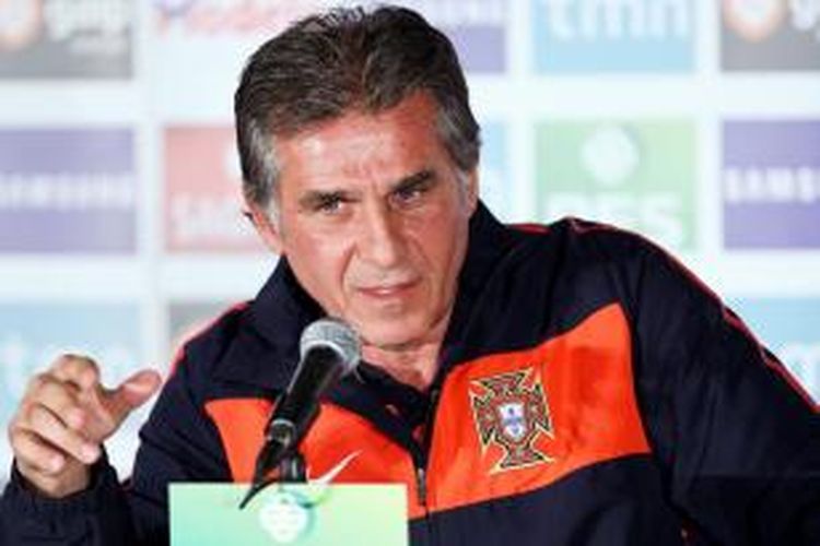 Pelatih Iran, Carlos Queiroz. 