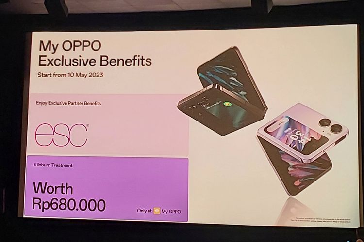 bonus yang ditawarkan untuk pembeli Oppo Find N2 Flip di Indonesia